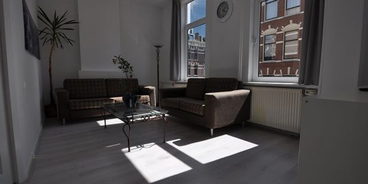 Gemeubileerd twee kamer appartement te huur aan de Molenwaterweg in het centrum van Rotterdam.